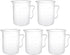 uxcell Measuring Cup 300ml PP Plastic Graduated Beaker Transparent with Handle for Lab Kitchen liquids 5pcs...