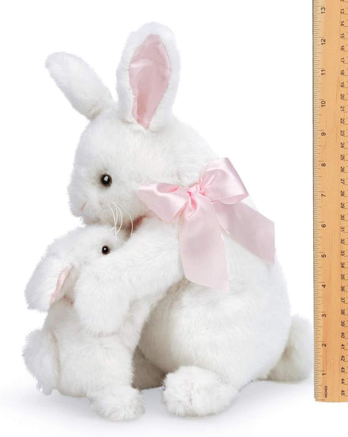 Bearington Some Bunny Loves You White Plush Stuffed Animal Bunny Rabbit, Adorable, Cuddly, Great Gift for Bunny Lovers of All Ages, Birthdays, Hol...
