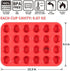 CAKETIME Silicone Muffin Pan Mini 24 Cups Cupcake Pan, Nonstick Food Grade Silicone Baking Pan 1 Pack...