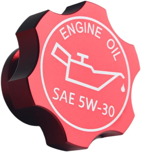 DEWHEL Aluminum Engine Oil Filler Cap Red Compatible with GM 1992-2018 Ref Number FC208 FC242 FC219 FC243 FC252 80987 MO-99 10099 42315...