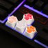 MAYL 2 Pack Keyboard Keycaps Metal and Rubber Keycaps White Keycaps Cute Cat Paw Keycap Kawaii Keycaps Custom Keycaps with Keycap Puller (White Ba...