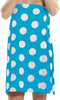 Terry Women Bath Wrap Towel Cotton Cover Up - One Size, Aqua...