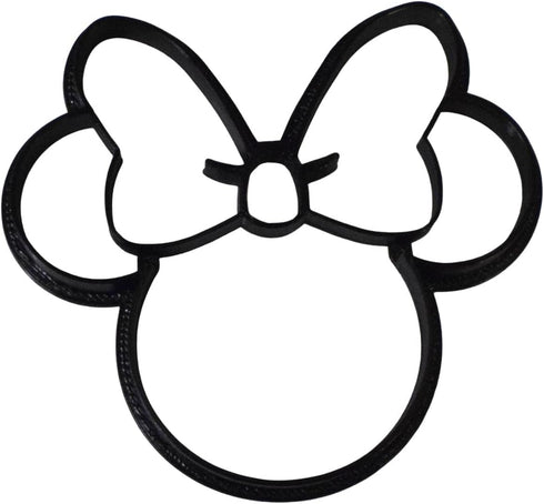THEMED MAGICAL MOUSE WITH BOW HEAD FACE CARTOON CHARACTER COOKIE CUTTER MADE IN USA PR530S...