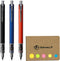 Kuru Toga Advance Auto Lead Rotation Mechanical Pencil 0.5 mm, Body Color(Black/Red/Navy), 3-pack, Sticky Notes Value Set...