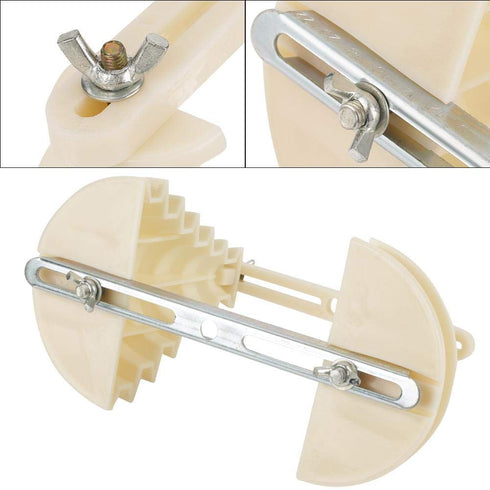 Electrical Machine Plastic Single Phase 6 Layer Coil Wire Cable Winding Head Holder Beige...