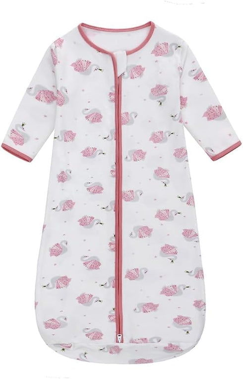 Long Sleeve Sleep Sack, 100% Cotton Baby Sleeping Bag 0-18 Months Baby Wearable Blanket Super Soft Temp Regulating Premium Infant Toddler Kids Sle...