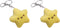 2 Pcs Yellow Plush Star Car Keychain Backpack Accessories Doll Pendant Heart Healing in Addition to Serving as a Keychain Women's Keyrings and Key...