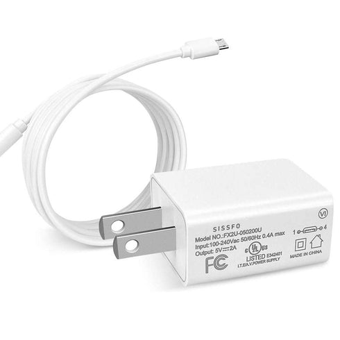 Micro Wall Charger Compatible with Samsung Galaxy Tab A 10.1 (2016), 8.0, 7.0, 9.7, Tab E, S2, Tab 4, 3, SM-T580/ 550/530/ 387/585/ 290/295 Tablet...