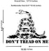 Large US Military Flag Stencil for Painting on Wood, Fabric, Walls, Airbrush + More | Reusable10-14 inch Mylar Template (Don't Tread On Me)...