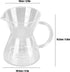 SALUTUY Coffee Kettle, Drip Glass Coffee Maker 400ml Great Gift Accurate Brewing Control Coffee Maker Premium Coffee Brewing Tool for Perfect Cup ...