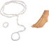 Pearl Barefoot Sandal Foot Jewelry Anklet Bracelet Ankle Chain, 1 Pieces...