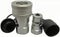 3/8" NPT ISO7241-B Hydraulic Quick Connect & Disconnect Coupler, Quick Release Coupling Set w/Dust Caps, Kubota 7J417-66220|7J417-66320 Replacemen...