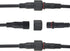 WMYCONGCONG 6 Pairs 2 Pin Electrical Connector 16AWG IP65 Male Female Light Emitting Diodes Connector Extension Cable 15mm Nut Small Size for Car ...