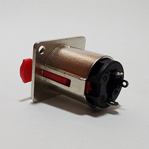 CESS 6.35mm 1/4 Inch Female Stereo TRS Audio Socket Jack Connector Panel/Chassis Mount - 6.35mm Stereo Socket (2 Pack)...