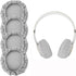 Linkidea Fabric Ear Covers, Washable, Sweatproof Protectors for Headphones, Ideal for Gym & Gaming, 2 Pairs (Size S, Light Grey)...