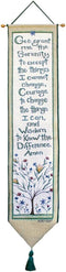 Manual Woodworkers & Weavers Tapestry Bell Pull, Serenity Prayer...