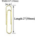 HAHIYO Paper Clips Large Sturdy 2 inches Length 70 Pack Paperclips Heavy Duty Tight Grip Rust Proof Reusable Metal Bright Gold for Home Office Sch...
