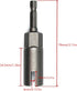 1PCS Deep Power Wing Nut Driver, 1/4" Hex Shank Slot Wing Nut Drill Bit Socket Wrenches Tool for Panel Nuts Screws Eye Q Hanger C Hook Bolt...