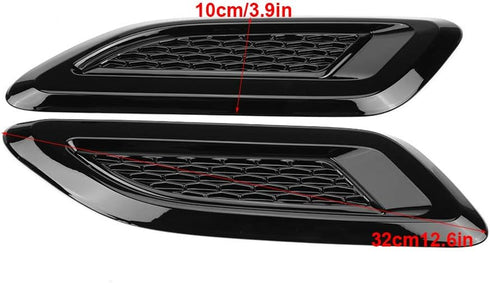 Air Vent Wing Trim,1 Pair Exterior Hood Air Vent Outlet Wing Trim Fit for Land Rover Range Rover Evoque 2012-2018 for Air Flow Intake, Cars and Tr...