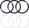 6 Pcs Universal Metal Rings Sticker Compatible for Magsafe Magnetic Wireless Charger iPhone 15 14 13 12 Pro Mini Max Galaxy,(NO Magnet) Ultra-Thin...