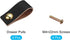 uxcell Leather Drawer Pulls, 2.5" 4Pcs Leather Furniture Handles Drawer Knobs Pulls with Screws for Dressers Drawers Cabinet Doors, Black/Gold/Gol...