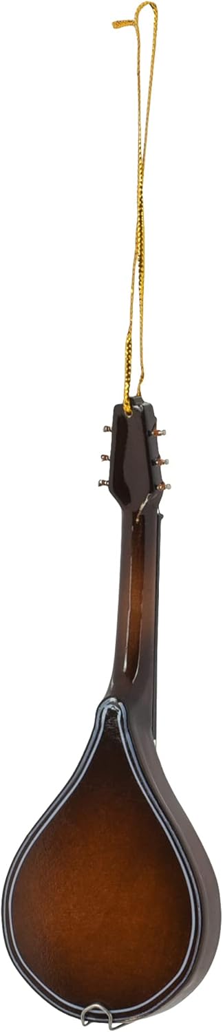 Broadway Gifts 5" Brown Wood Mandolin Ornament Decoration...