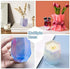 3 Pcs Cup Resin Silicone Mold, Kalolary Makeup Brush Holder Organizer Cylinder Craft Epoxy Mold, DIY Flower Planter Pot Molds, Cup Mold, Pen Holde...