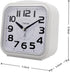 5.5" Large Analog Alarm Clock Silent Non Ticking, Gentle Wake, Beep Sounds, Increasing Volume, Battery Operated Snooze and Manual Light, Easy Set,...