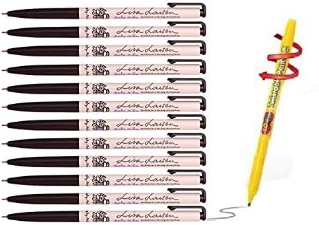 Xeno Slim Ball Point Pens - Baby Mikey Black Color 0.38 mm (Pack of 12) With twistable pencil...