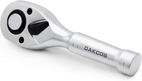 Stubby Ratchet 3/8" Drive Ratchet Handle Wrench 72-Tooth Quick-Release Reversible Chrome Vanadium Steel...