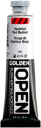 OPEN Slow-Drying Acrylics by GOLDEN, Naphthol Red Medium, 2 fl oz. tube, Professional Acrylic Paint, Semi-Opaque...