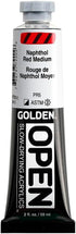 OPEN Slow-Drying Acrylics by GOLDEN, Naphthol Red Medium, 2 fl oz. tube, Professional Acrylic Paint, Semi-Opaque...
