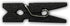LWR CRAFTS Wooden Mini Clothespins 100 Per Pack 1" 2.5cm (Black)...