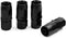 X AUTOHAUX 4pcs Black Aluminum Alloy 6AN Straight Swivel Car Fuel Oil Hose End Fitting...