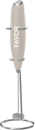 Double Coil Milk Frother Hand Mixer, Stainless Steel Electric Whisk for Coffee, Matcha, Protein & More, Battery Operated, Easy to Clean, Includes ...