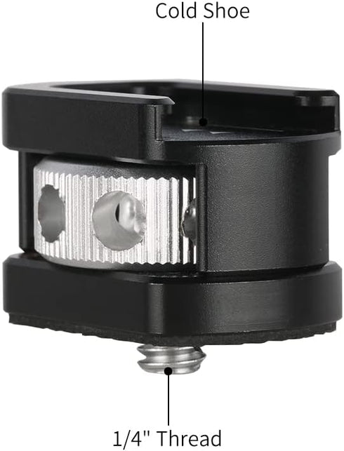 NICEYRIG Cold Shoe Mount Adapter with 1/4’’ Mounting Screw for Microphone Flash LED Video Light - 499...
