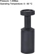 uxcell Push to Connect Fittings, Cap Style Pneumatic Blanking Plugs, Fit for 16mm Inner Dia. Air Hose Tube Pipe, Plastic, Black, Pack of 10...