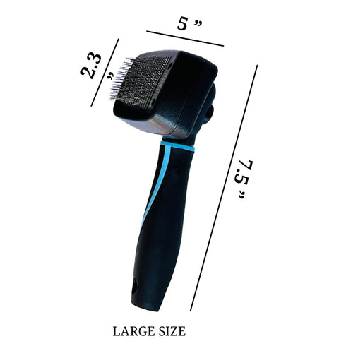 Dog & Cat Brush, Dog Brush for Shedding, Cat & Dog Grooming, Self Cleaning Slicker Brush for dogs & cats, Grooming Brushes for Long Short Haired D...