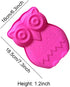 Mini Size Cute Owl Shape Silicone Cake Pan, Owl Mousse Cake Bread Pizza Baking Mold Jelly Silicone Mold Kitchen Bakeware Tools (7.3x6.3x1.2 Inch)...