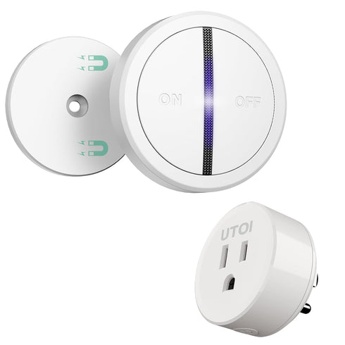 Wireless Remote Control Outlet Plug with Remote Switch, 15A Remote Outlet Switch, 656ft RF Range Remote Control for Christmas Tree, Indoor Lights,...