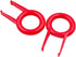 Granvela Pack 2 Keycap and Key Remover Red Plastic Keycap and Key Puller for Mechanical Keyboard...