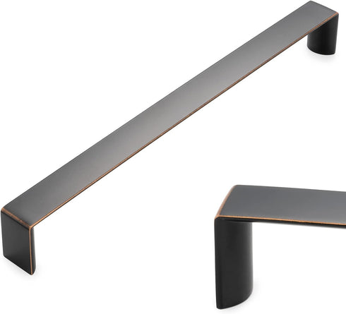 KOOFIZO Wide Cabinet Handle - Oil Rubbed Bronze Furniture Pull, 8-4/5 Inch Screw Spacing, 1-Piece for Kitchen Cupboard Door, Bedroom Dresser Drawe...