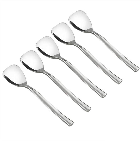 Set of 12 Stainless Steel Dessert Ice Cream Spoons, 5.51-INCH...