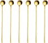 Gold 6PCS Stainless Steel Long Handle 9.45-Inch Iced Tea & Coffee Spoons...