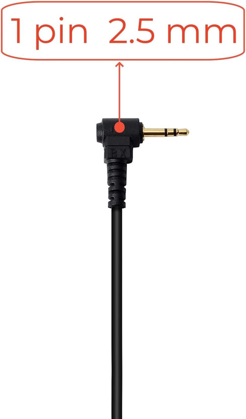 1 Pin 2.5mm D Shape Walkie Talkie Earpiece Headsets with PTT Mic?for Motorola Radios Talkabout Series Two-Way Radios ?2 packs?...