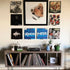 Vinyl Record Wall Mount- 5 Pack | No Wall Damage | Floating Shelf | Black & White Album Holder | Display Your Best LPs...