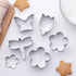 6 PACK Flower Shaped Cookie Cutters Stainless Steel Small Biscuit Cutters Rose Petals Fondant Cutters Mousse Mold for Holiday Birthday Party Pastr...