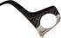 ruihe 3PCS Carbon Fiber Color Steering Wheel Cover Trim Fit for Ford Focus Escape C-max cmax...