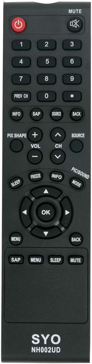 NH002UD Replacement Remote Control Applicable for Sanyo LCD LED TV FW55D25F FW40D36F FW43D25F FW32D06F FW50D36F...