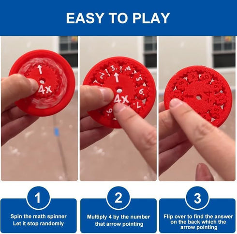 Math Fidget Spinner,Math Fact Fidget Spinners,Math Multiply and Divide Fidget Spinner,Math Fidget Spinner Toy, Perfect for Math Learning Multiplic...